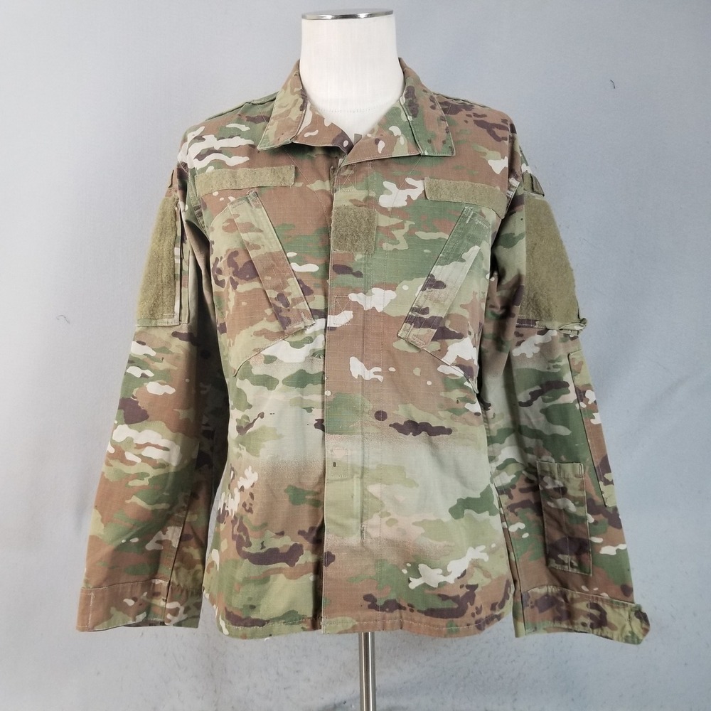 Military Tactical Coat Mens Small‎ Camo OCP Multicam ACU Ripstop Field Jacket